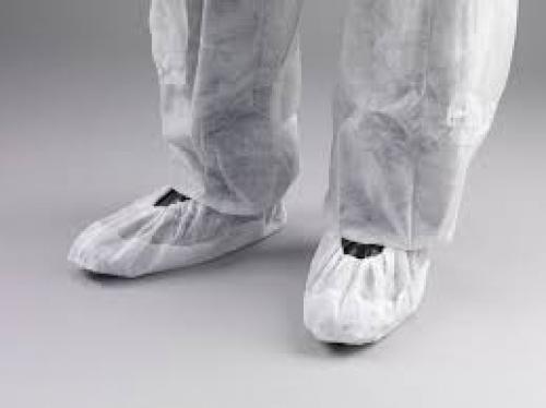 Deluxe Non-Woven Overshoes              - White                                 DF02